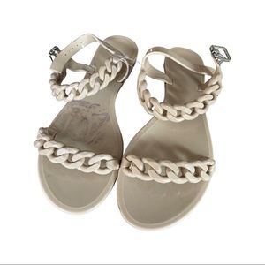 GIVENCHY chain link jelly sandals authentic